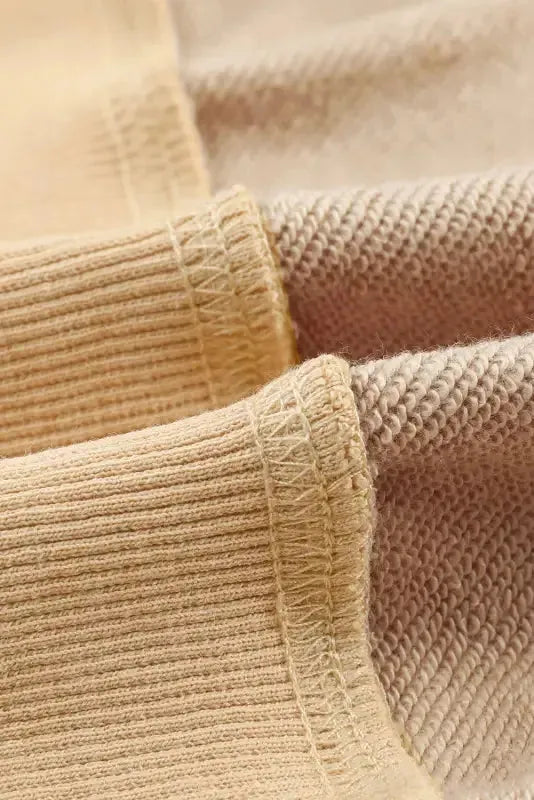 Leopard Patchwork Bishop Sleeve Slit Sweatshirt - Fashionfitz