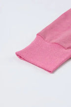 Leopard Patchwork Bishop Sleeve Slit Sweatshirt - Fashionfitz