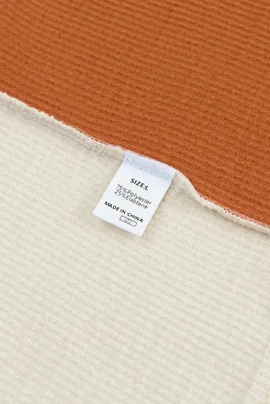 Leopard Patchwork Color Block Ribbed Long Sleeve Top - Fashionfitz