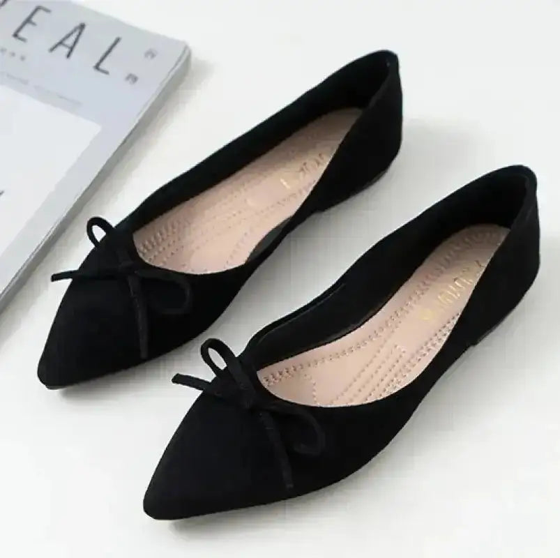 Leopard Pointed Toe Flats - Fashionfitz