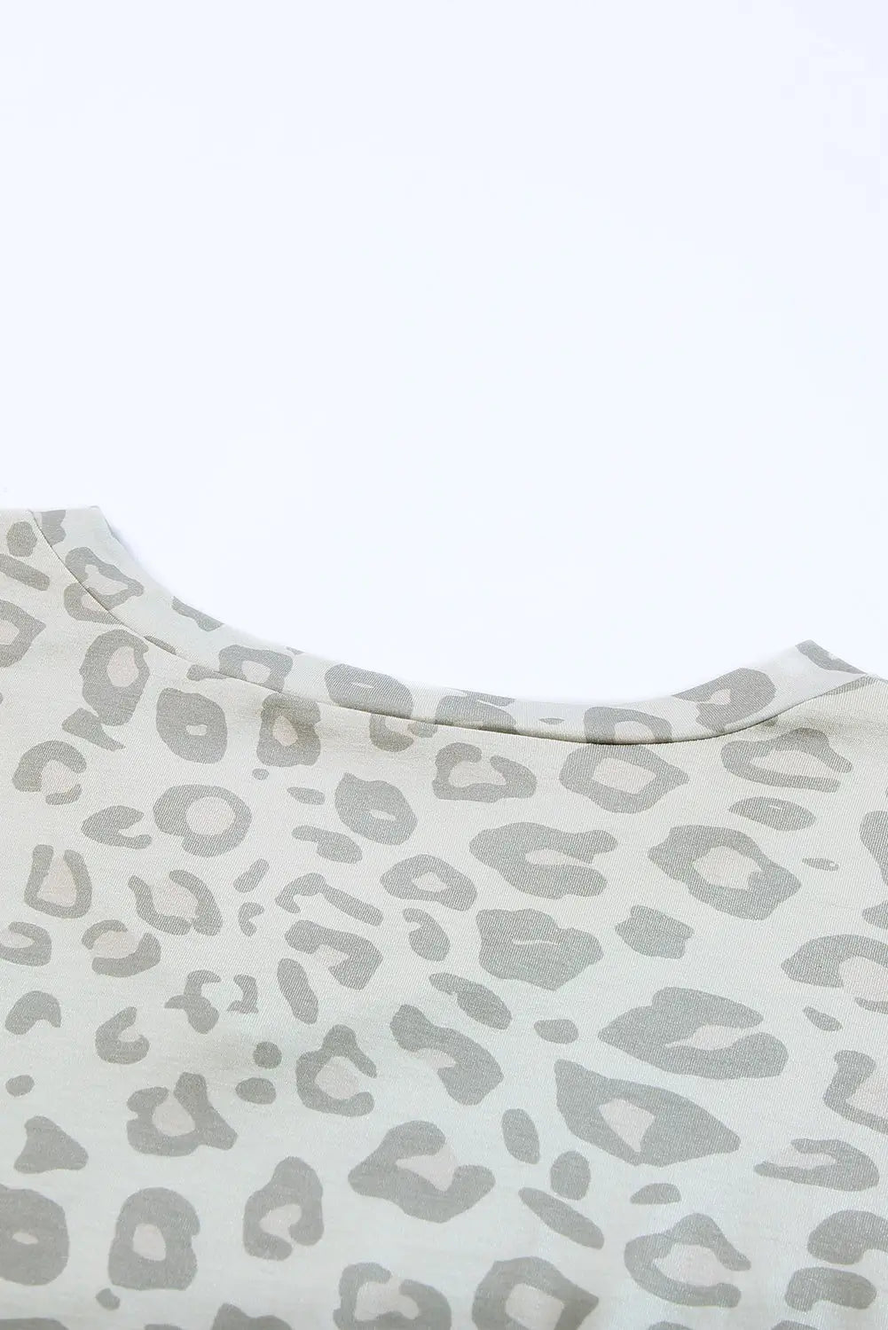 Leopard print long sleeve top & drawstring joggers