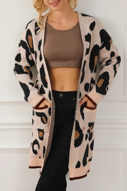 Leopard print midi cardigan | women’s cardigans | fashionfitz