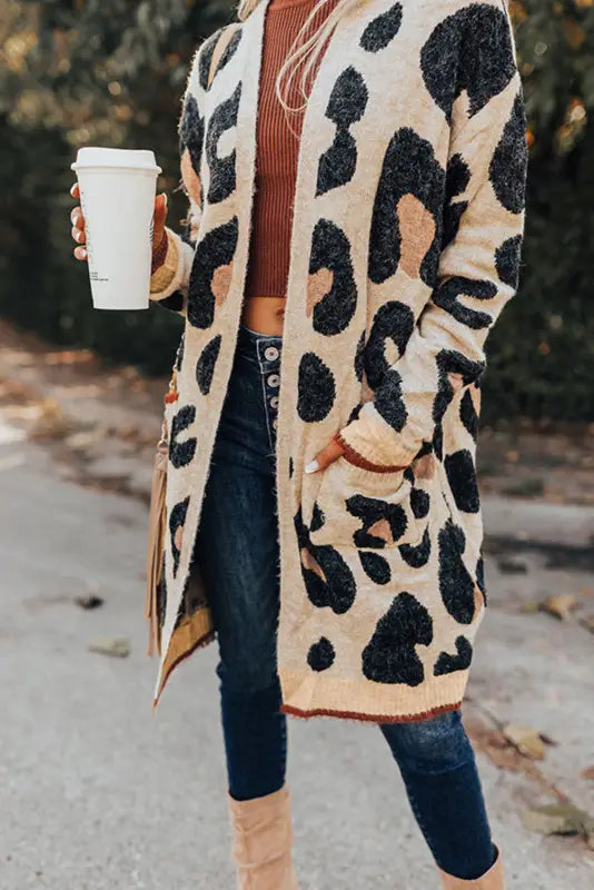 Leopard print midi cardigan | women’s cardigans | fashionfitz