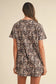 Brown leopard print t-shirt dress | fashionfitz | uk sizes 6-16