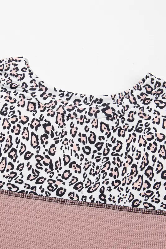 Leopard print waffle knit top | women’s tops | fashionfitz