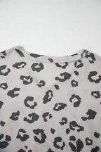 Leopard Thermal Knit Plus Size Top - Fashionfitz