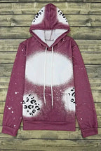 Leopard Tie Dye Pullover Hoodie - Fashionfitz