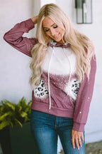 Leopard Tie Dye Pullover Hoodie - Fashionfitz