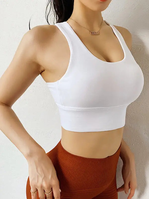 Less is more quick dry sports bra - white / s - bras