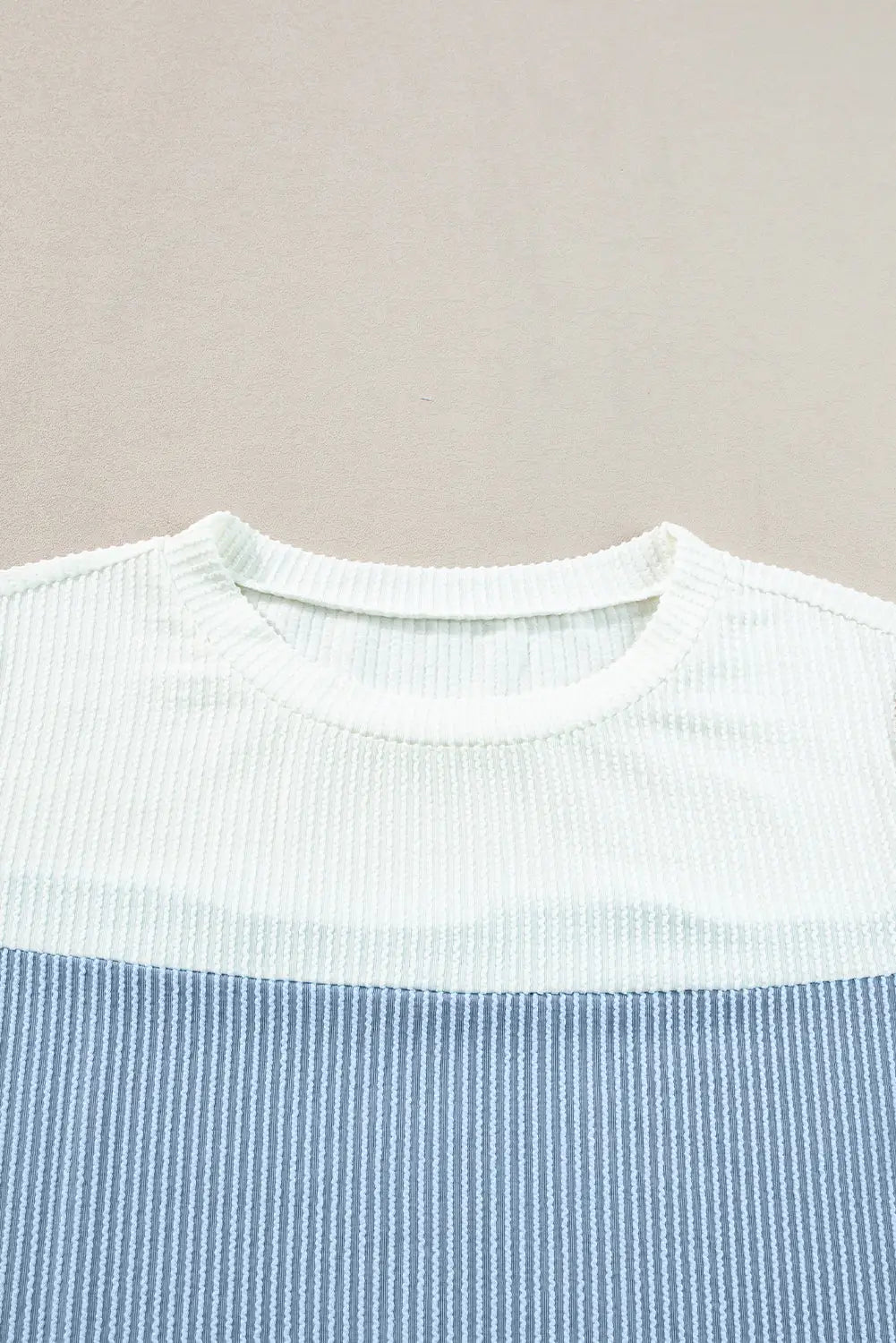Light blue color-block t shirt - tops/tops & tees