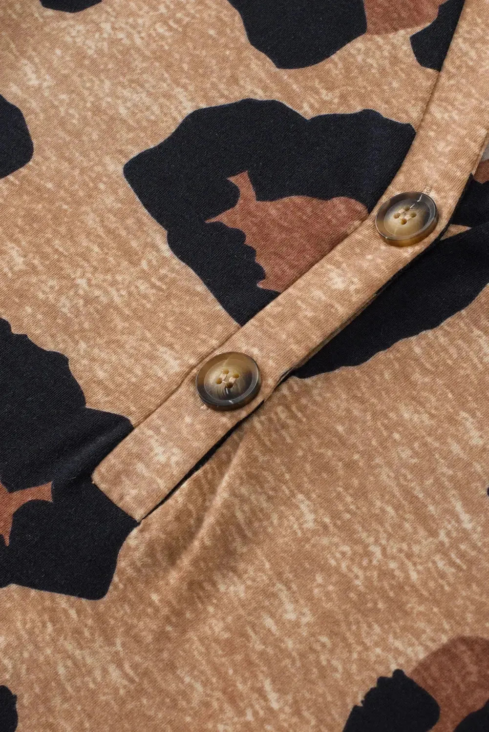 Light French Beige Leopard Blouse - Fashionfitz