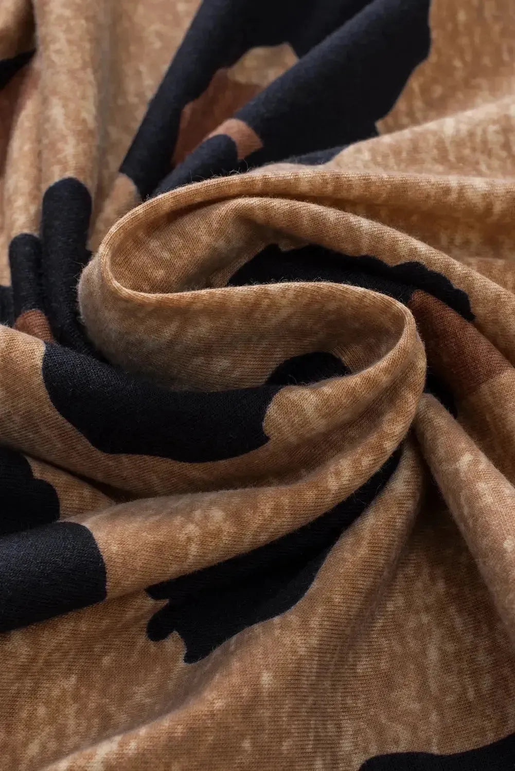 Light French Beige Leopard Blouse - Fashionfitz