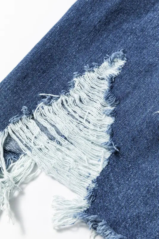 Shop light wash frayed denim duster | trendy layering essential