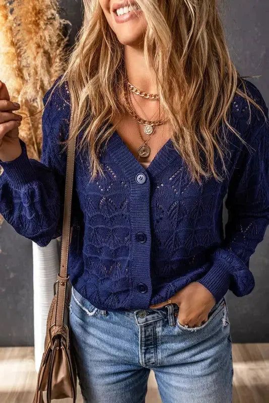 Lightweight Crochet Cardigan - Fashionfitz