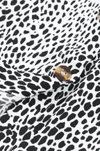 Long Sleeve Leopard Animal Print Shirt Dress - Fashionfitz