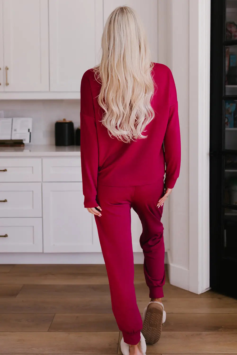 Long sleeve pullover and jogger pants lounge set - loungewear