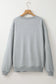 Loose crew neck fleece sweatshirt - sweatshirts