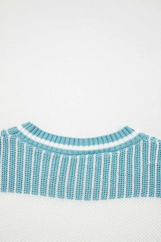 Loose fit striped jumper – two-tone | women’s casual knitwear