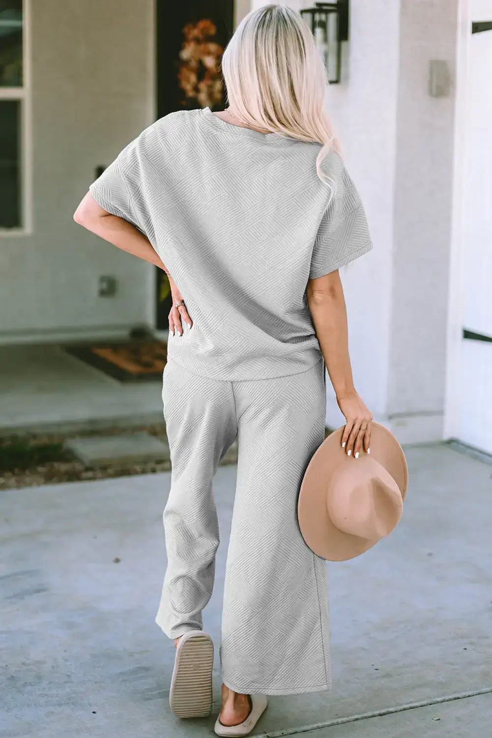 Loose fit t shirt and pants set - two piece sets