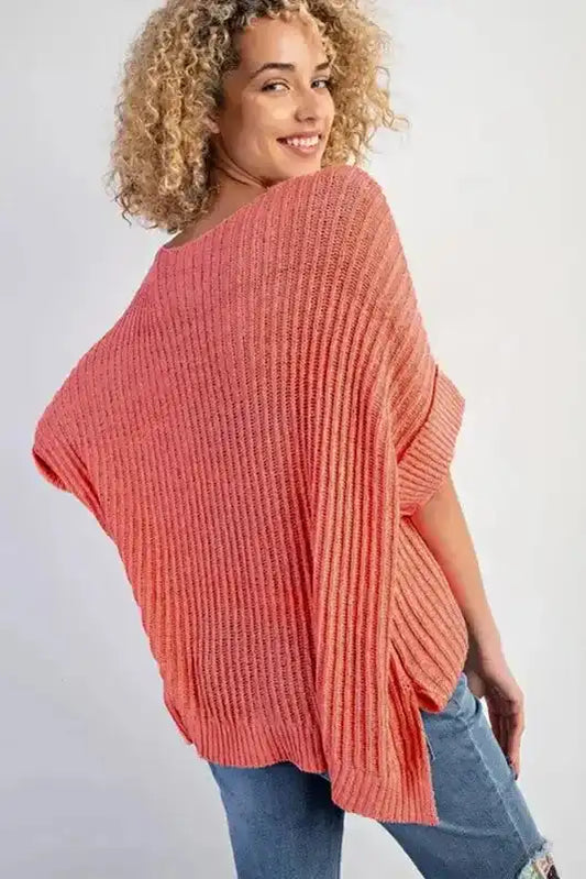 Fashionfitz salmon pink tee styled for casual summer wear