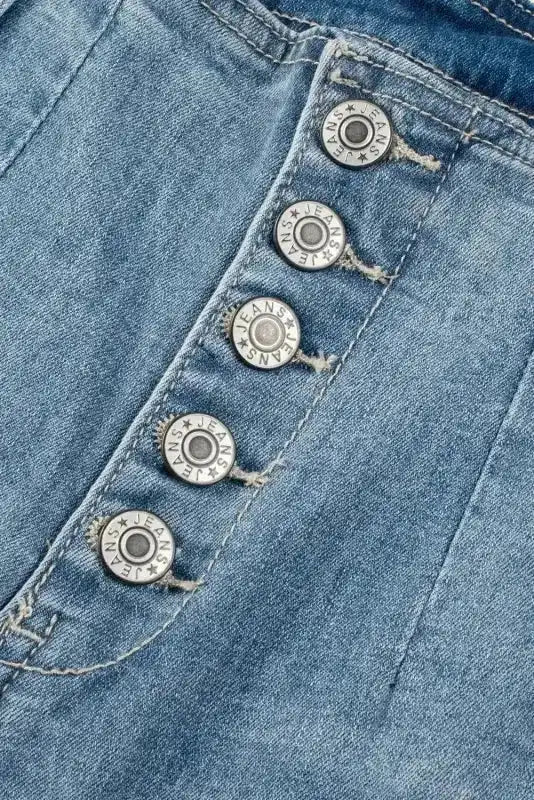Loose Leg Straight Jeans - Dusk Blue Wash - Fashionfitz