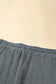 Laurel Green Waffle Knit Buttoned Top and Drawstring Shorts Set - Fashionfitz