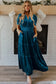 Luxe velvet maxi dress | shirred waist & tiered design