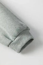 Medium Grey Oversized Top - Side Split Drop Shoulder - Fashionfitz