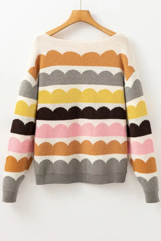 Mellow yellow striped jumper - soft knit | fashionfitz