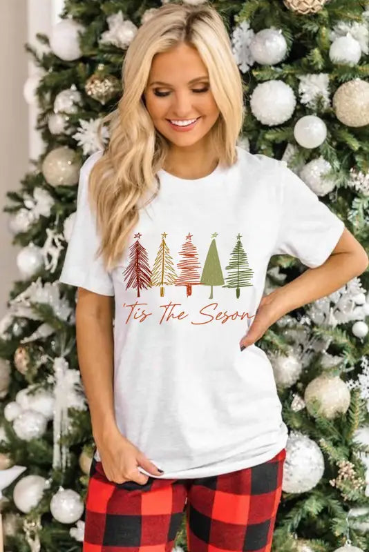 Merry and bright graphic tee - t-shirts