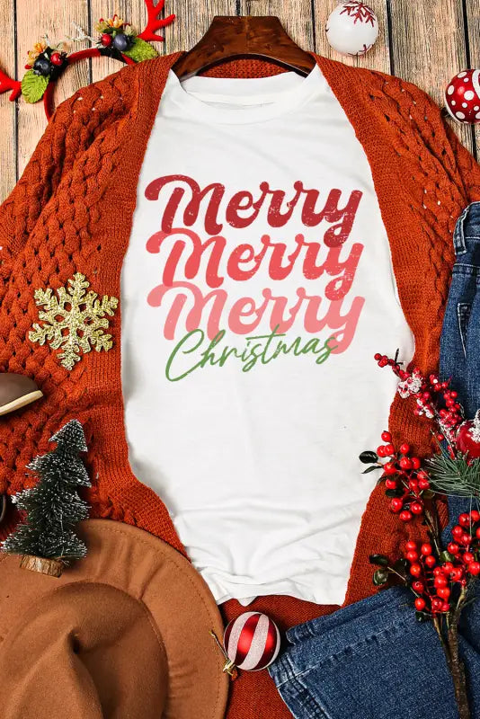 Merry and bright graphic tee - t-shirts