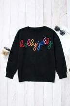Merry-Every-Thing Glitter Sweatshirt - Fashionfitz