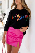 Merry-Every-Thing Glitter Sweatshirt - Fashionfitz