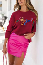 Merry-Every-Thing Glitter Sweatshirt - Fashionfitz