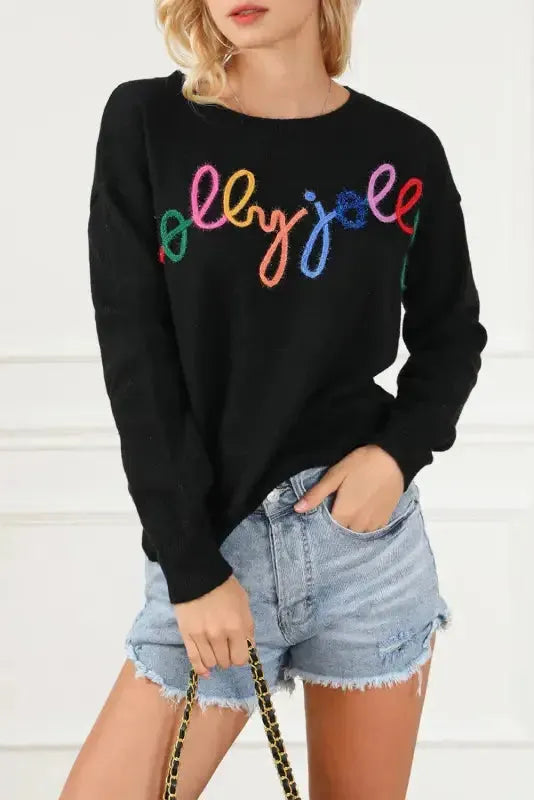 Merry-Every-Thing Glitter Sweatshirt - Fashionfitz