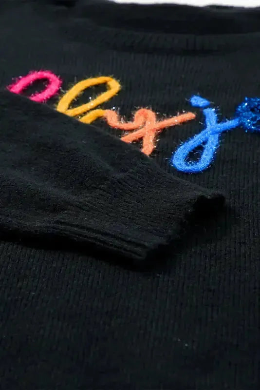 Merry-Every-Thing Glitter Sweatshirt - Fashionfitz