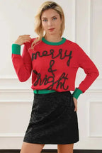 Merry-Every-Thing Glitter Sweatshirt - Fashionfitz