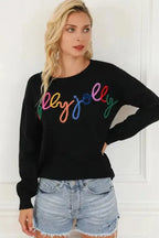 Merry-Every-Thing Glitter Sweatshirt - Fashionfitz
