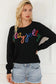 Merry-every-thing glitter sweatshirt - graphic sweatshirts