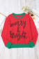 Merry-every-thing glitter sweatshirt - graphic sweatshirts