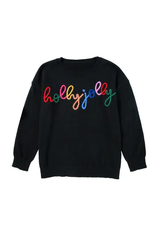 Merry-every-thing glitter sweatshirt - graphic sweatshirts