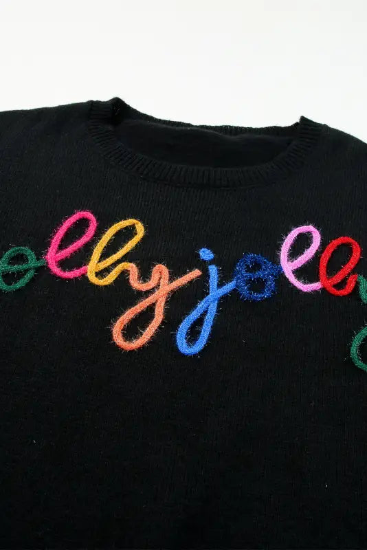 Merry-every-thing glitter sweatshirt - graphic sweatshirts