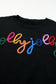 Merry-every-thing glitter sweatshirt - graphic sweatshirts