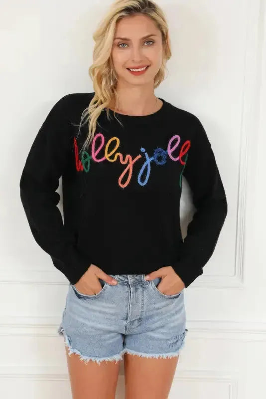 Merry-Every-Thing Glitter Sweatshirt - Fashionfitz