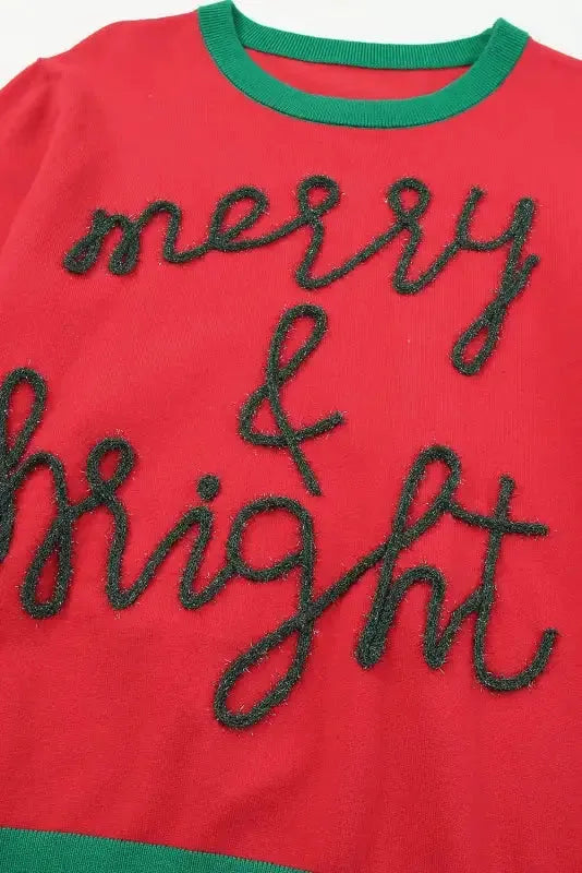 Merry-Every-Thing Glitter Sweatshirt - Fashionfitz