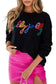 Merry-every-thing glitter sweatshirt - graphic sweatshirts