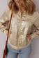 Metallic zip-up varsity jacket | fashionfitz