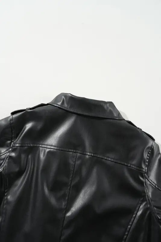 Metro sleek pu jacket | leather jackets for women