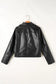 Metro sleek pu jacket | leather jackets for women