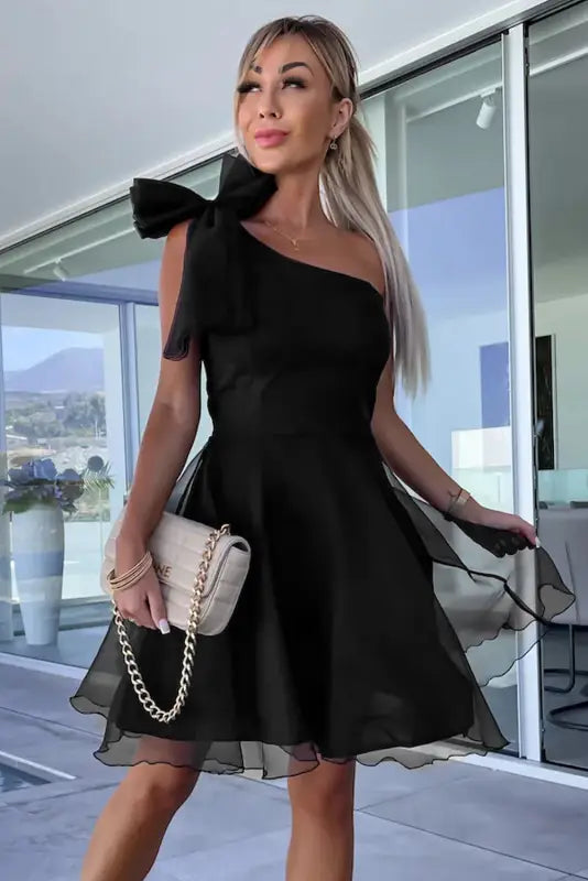 Midnight elegance skater dress | evening dresses | fashionfitz